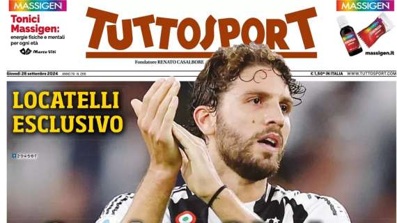 La prima pagina di TuttoSport: "All'Inter il gol lo fa Oaktree"