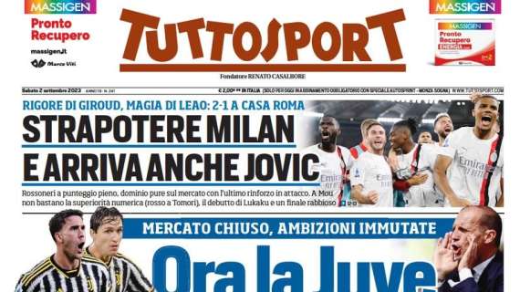 Tuttosport in apertura: "Inter, niente muscoli. Klaassen è l'ultimo uomo"