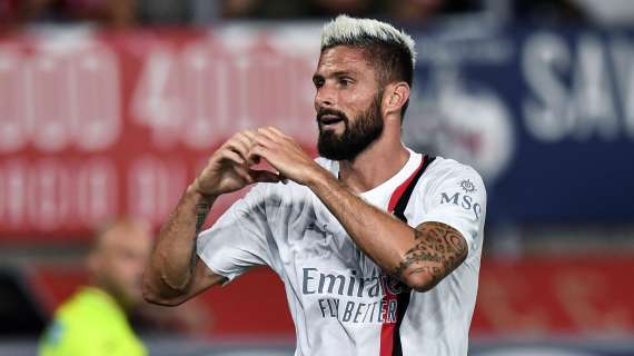 Il Milan non sbaglia l'esordio: Giroud e Pulisic piegano il Bologna