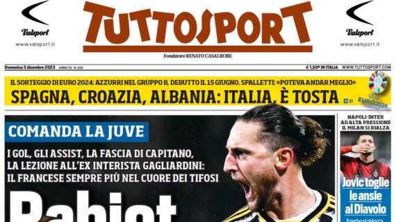 Tuttosport: "Napoli-Inter ad alta pressione. Il Milan si rialza, Jovic toglie le ansie al Diavolo"