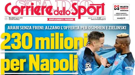 Il CorSport in prima pagina: "Inzaghi, rinnovo a 5,5 milioni di euro"