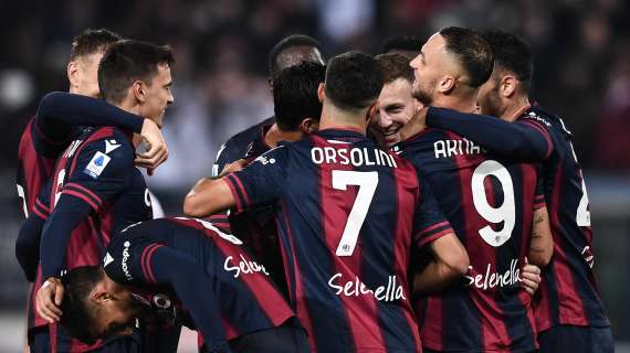 La classifica aggiornata: Bologna settimo, Samp sempre più in difficoltà