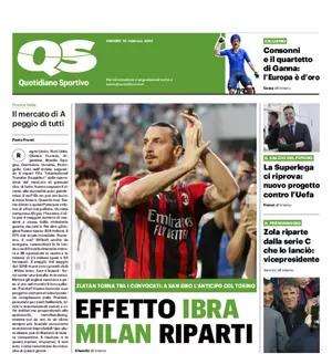 La prima pagina del QS: "Marotta punge Skriniar sulla fascia da capitano"