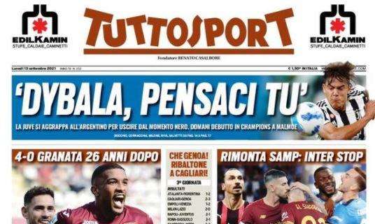 L'apertura di Tuttosport: "È già fuga per tre!"