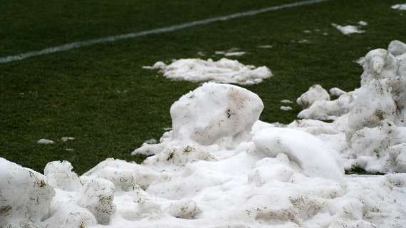 Fitta nevicata a Bergamo, Atalanta-Villarreal rinviata di 20'