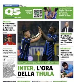 "Nuova Inter, il momento di osare. Test Fluminense con rischio fulmini": l'apertura del QS
