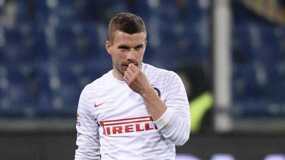 Podolski: "Ho sbagliato ad accettare l'Inter a gennaio"