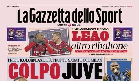 Inter da scalata, dai guai riemerge il Milan: le prime pagine dei quotidiani sportivi