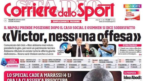 Salernitana-Inter, il Corriere dello Sport lancia il turnover: "Ci prova Sanchez"