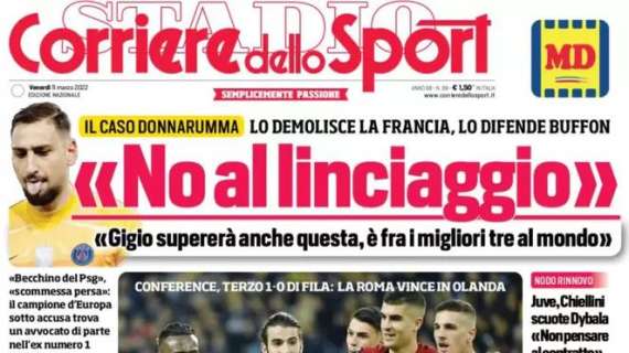 L'apertura del Corriere dello Sport: "Brozovic ok, si avvicina l'ora di Gosens"