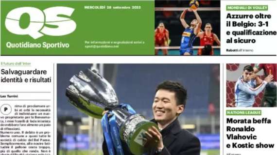  QS sull'Inter: "Zhang accelera per la cessione"