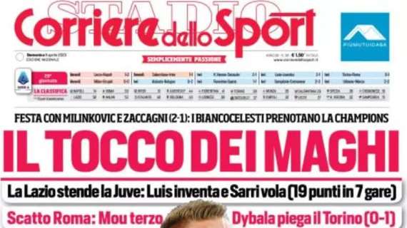 L'apertura del Corriere dello Sport: "Inter, sono i gol il vero problema"