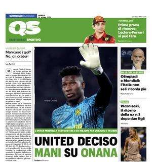 L'apertura del QS: "United deciso, mani su Onana". Trubin in pole per sostituirlo