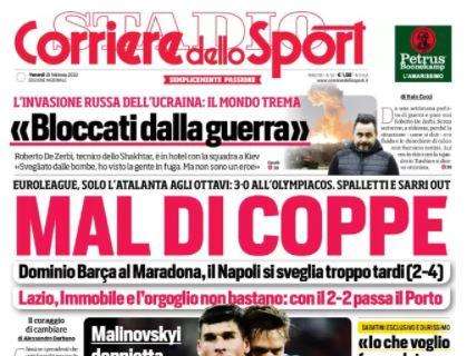 Il Corriere dello Sport in prima pagina: "Inzaghi abbassa la pressione" 