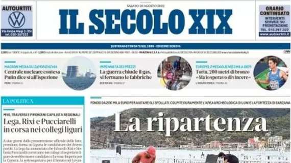 Il Secolo XIX: "Lo Spezia a caccia dell'impresa contro la bestia nera Inter" 