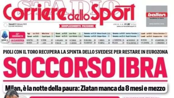 La prima pagina del Corriere dello Sport: "Superlega, i fondatori ci riprovano"