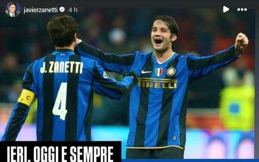 Il messaggio di Zanetti prima dell'esordio in campionato: "Ieri, oggi e sempre: forza Inter"