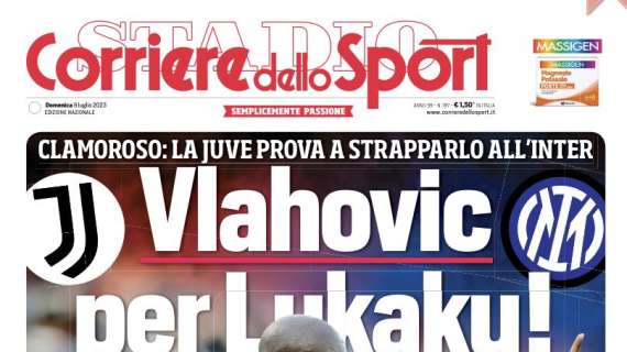 L'apertura del CorSport: "Vlahovic per Lukaku!". La Juve prova a strapparlo all'Inter