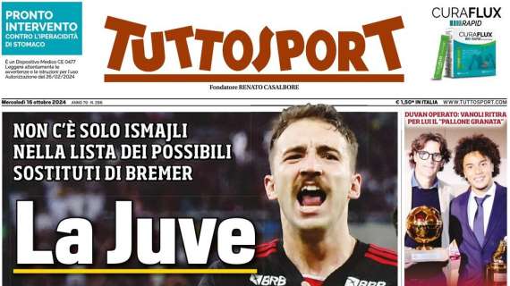 L'apertura di Tuttosport: "La Juve punta il brasiliano Ortiz per la difesa"