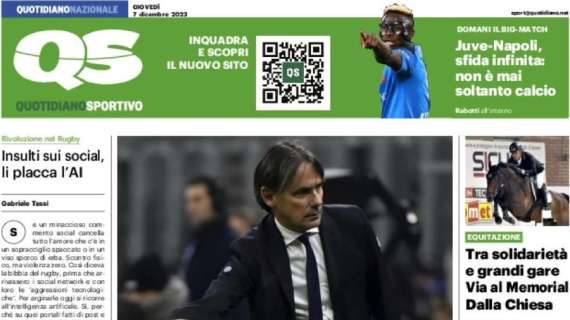 L'apertura del QS su Inzaghi: "L'apprendista stregone". Simone deve reinventare l'Inter