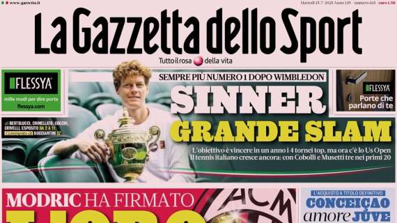 Hancko, muro Inter. La prima pagina della Gazzetta dello Sport è sulla difesa