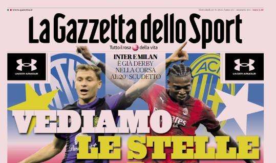 Inter e Milan duellano per lo Scudetto. L'apertura della Gazzetta: "Vediamo le stelle"