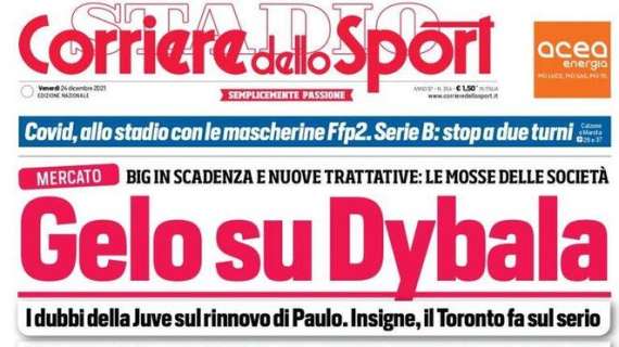 Rassegna stampa - Le prime pagine di venerdì 24 dicembre