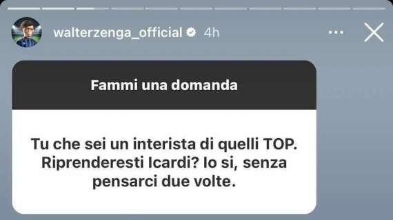 Zenga sta con Marotta: "Riprendere Icardi? Assolutamente sì"