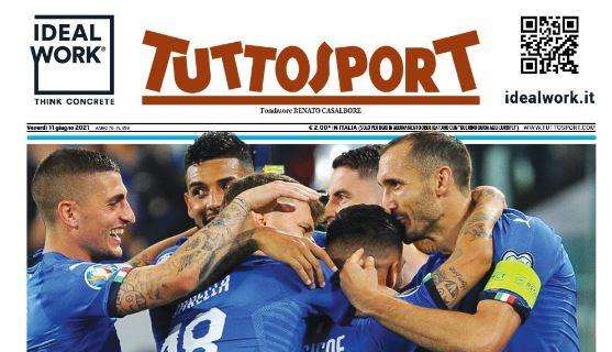 Tuttosport in apertura sull'Italia: "Vi vogliamo così!"