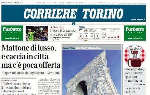 Il Corriere di Torino in apertura: "Il Toro tira, punge ma cade all'89'"