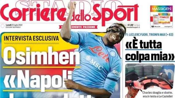 Il Corriere dello Sport in apertura: "Skriniar fedele, l'Inter respira"