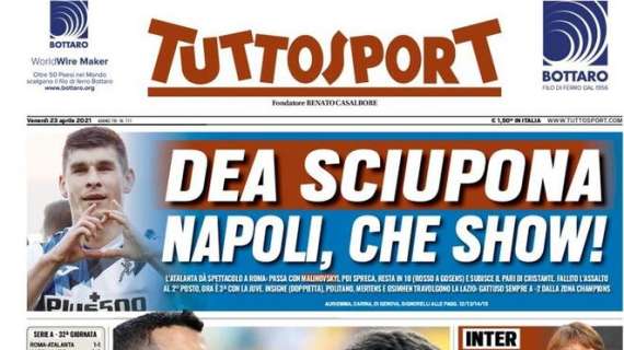 L'apertura di TuttoSport: "Conte vuole chiarezza. Quali sono i piani di Suning?"