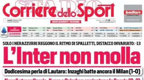 L'apertura del CorSport: "L'Inter non molla". Solo Inzaghi regge il ritmo di Spalletti