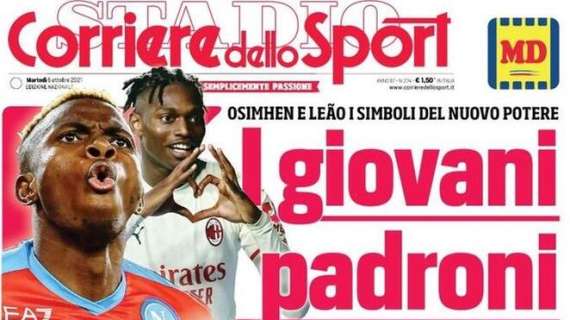 L'apertura del Corriere dello Sport: "Ricarica Inter, quei 10 punti da Campioni"