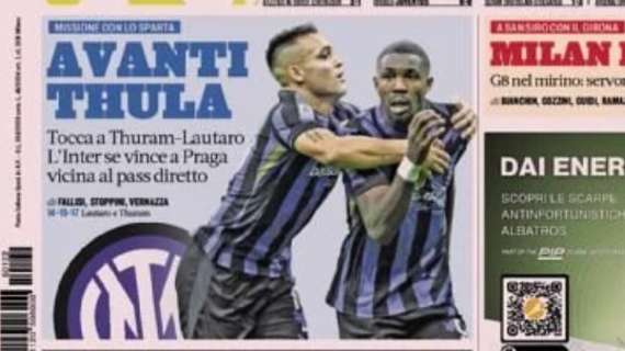 "Avanti ThuLa, Inter vicina al pass-Champions" : la prima pagina de La Gazzetta dello Sport