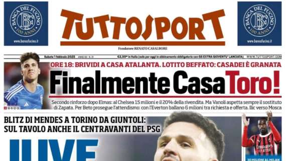 Champions, è Italia-Olanda: possibile derby negli ottavi. La prima pagina di Tuttosport