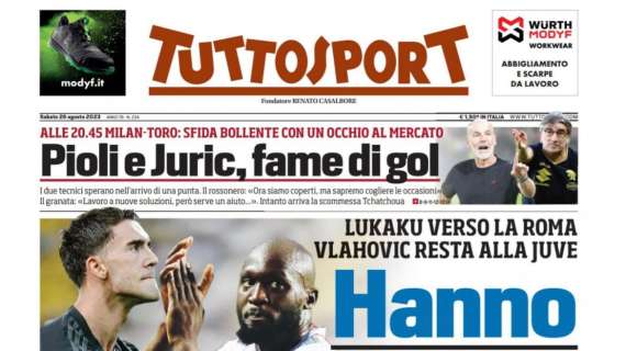 Tuttosport in apertura: "Via libera: Pavard vede l'Inter. Chalobah al Bayern sblocca l'affare"