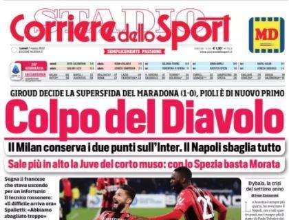 Il Corriere dello Sport in apertura: "Colpo del Diavolo"