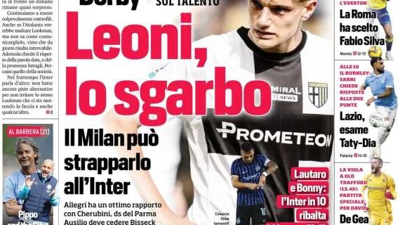 "Il Milan può strappare Leoni all'Inter": la prima pagina del Corriere dello Sport