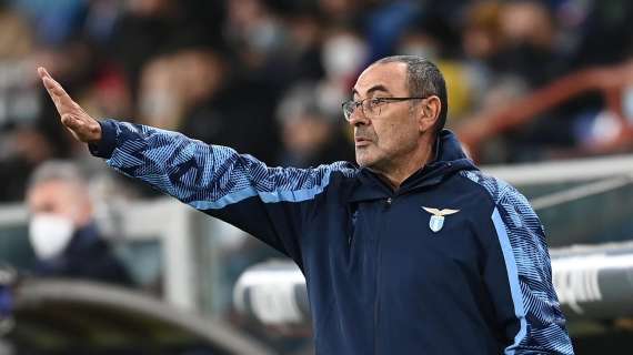 Lazio, Sarri: "La sfortuna è più sull'andamento della partita che sul risultato"