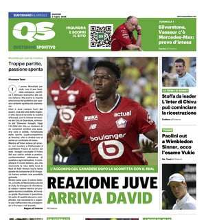 "Stoffa da leader. L'Inter di Chivu può cominciare la ricostruzione", la prima pagina del Quotidiano Sportivo