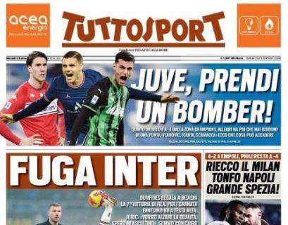 L'apertura di Tuttosport: "Fuga Inter, ma che Toro"