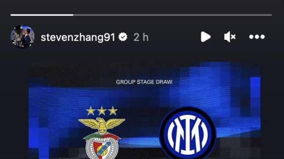 Zhang commenta il sorteggio nerazzurro: "Forza ragazzi"