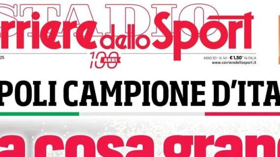 "Napoli Campione d'Italia": le prime pagine dei quotidiani sportivi del 24 maggio