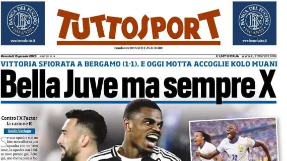 "Inter, contro il Bologna un recupero da Scudetto": l'apertura di Tuttosport