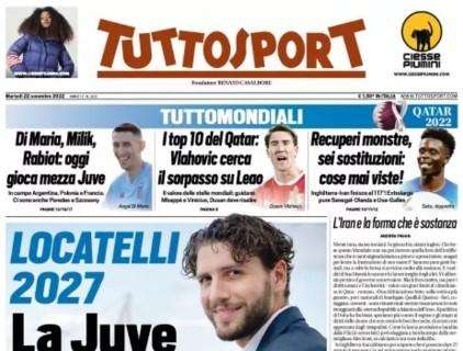 Tuttosport apre con le parole dell'agente di Alcaraz: "Ha un sogno: l'Inter o il Milan"