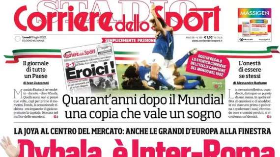 L'apertura del Corriere dello Sport: "Dybala, è Inter-Roma"