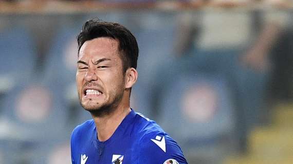 Tutto da rifare per l'Inter: segna Yoshida (con deviazione sfortunata di Dzeko). 1-1 Samp