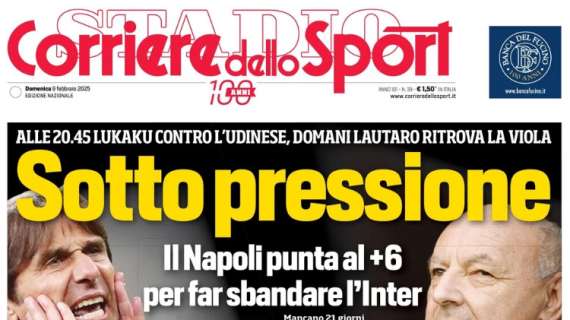 "L'insostenibile mercato dell'Inter": l'apertura dell'edizione odierna del Corriere dello Sport