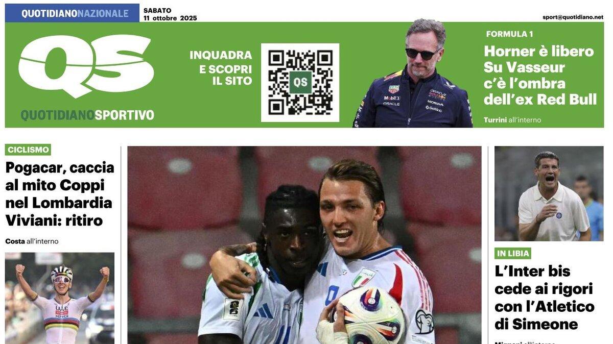 "L'Inter bis cede ai rigori con l'Atletico di Simeone", la prima pagina del Quotidiano Sportivo